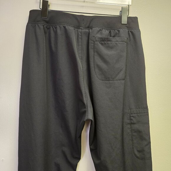 Dickies Mens Black L Jogger Scrub Pants Pockets & Elastic Waistband - Picture 7 of 11